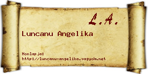 Luncanu Angelika névjegykártya